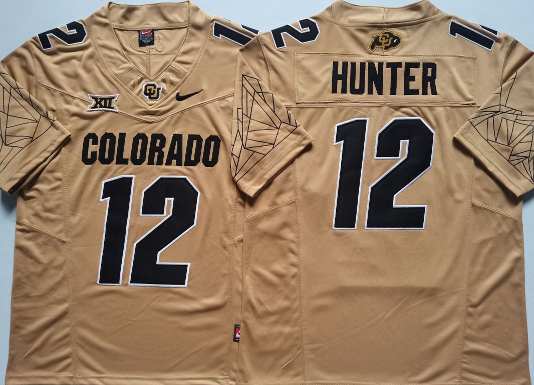 Men Colorado Buffaloes #12 Hunter Yellow 2025 Nike Limited NCAA Jersey